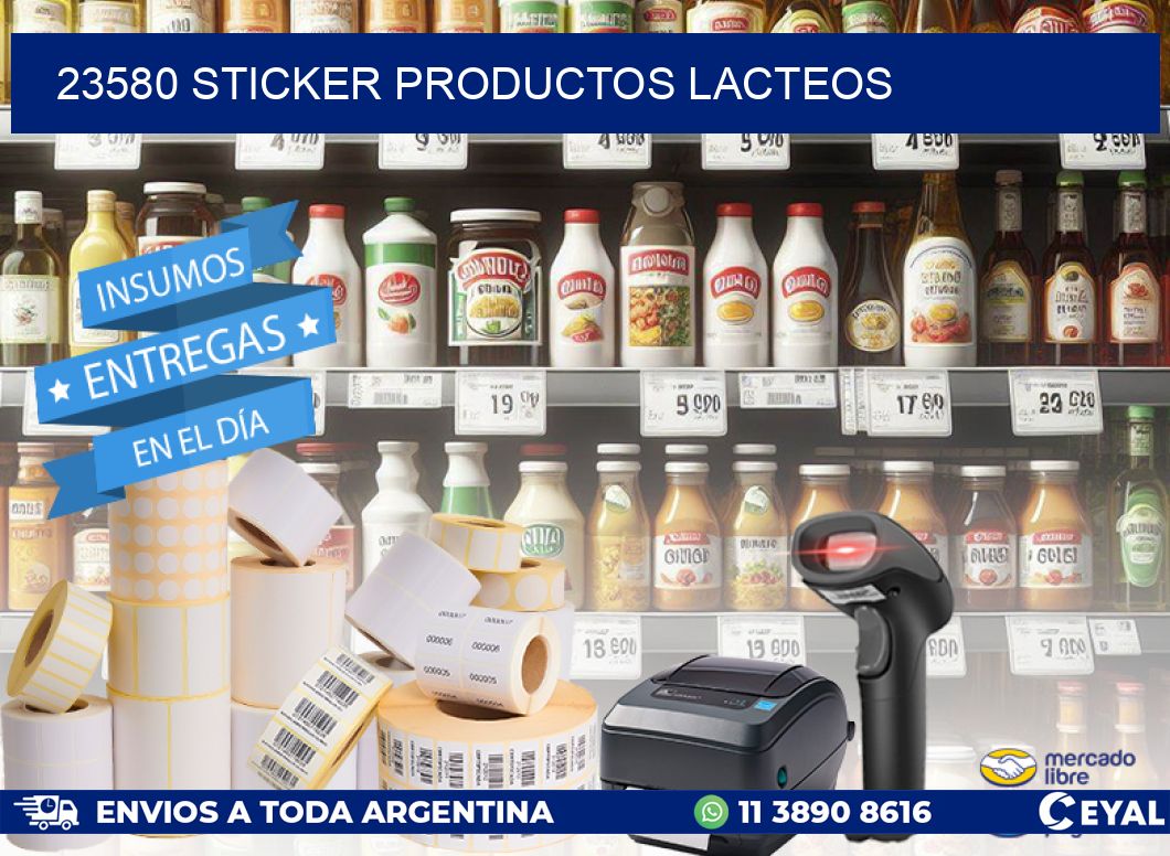 23580 STICKER PRODUCTOS LACTEOS