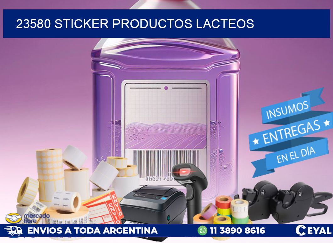 23580 STICKER PRODUCTOS LACTEOS