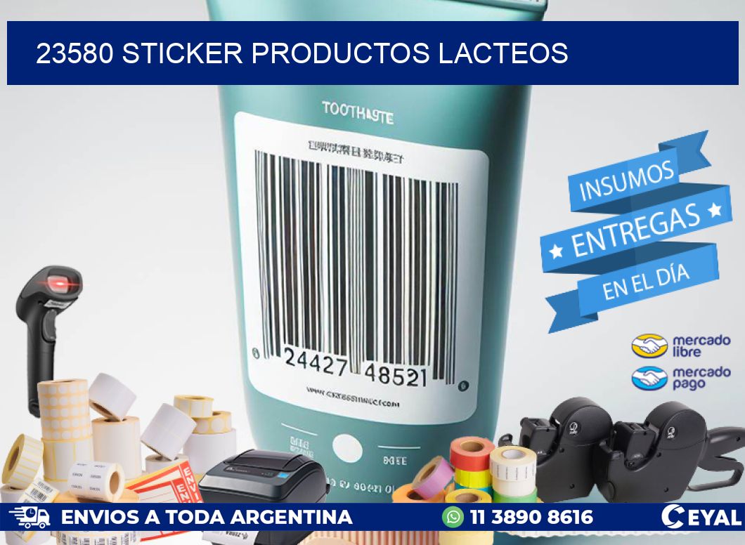 23580 STICKER PRODUCTOS LACTEOS