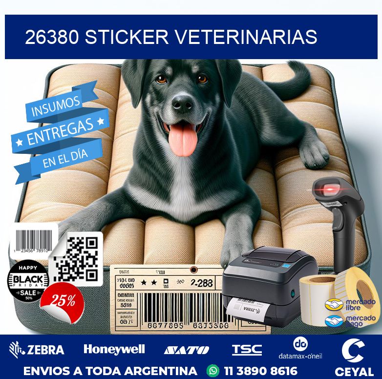 26380 STICKER VETERINARIAS