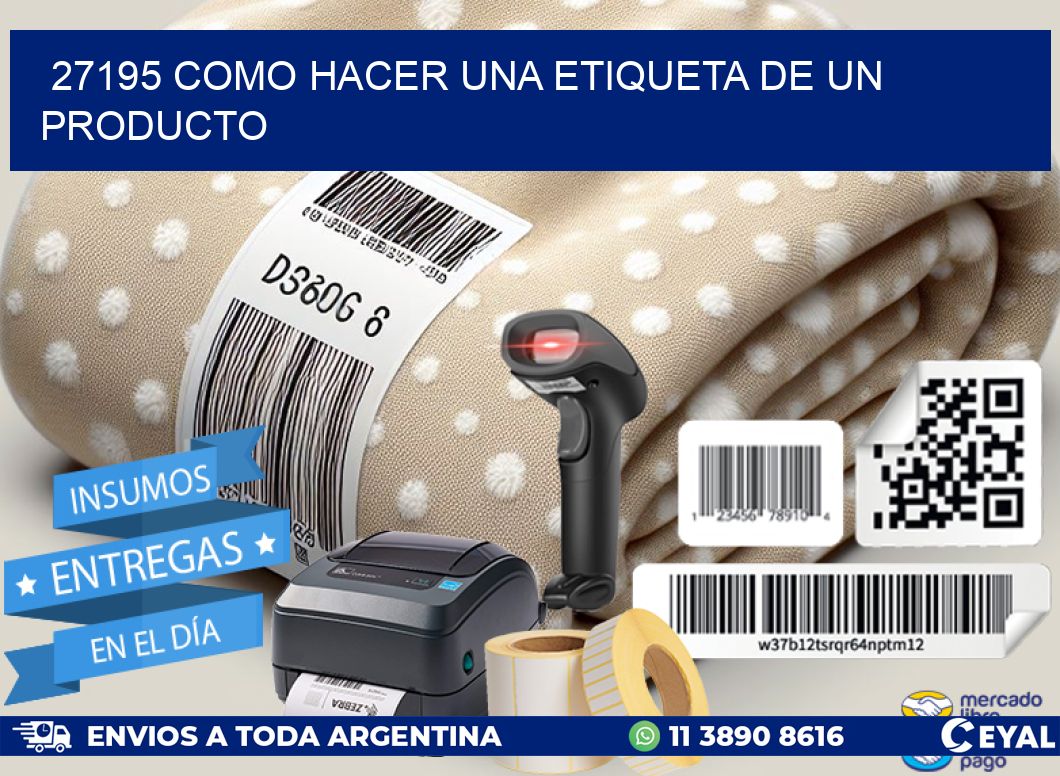 27195 como hacer una etiqueta de un producto
