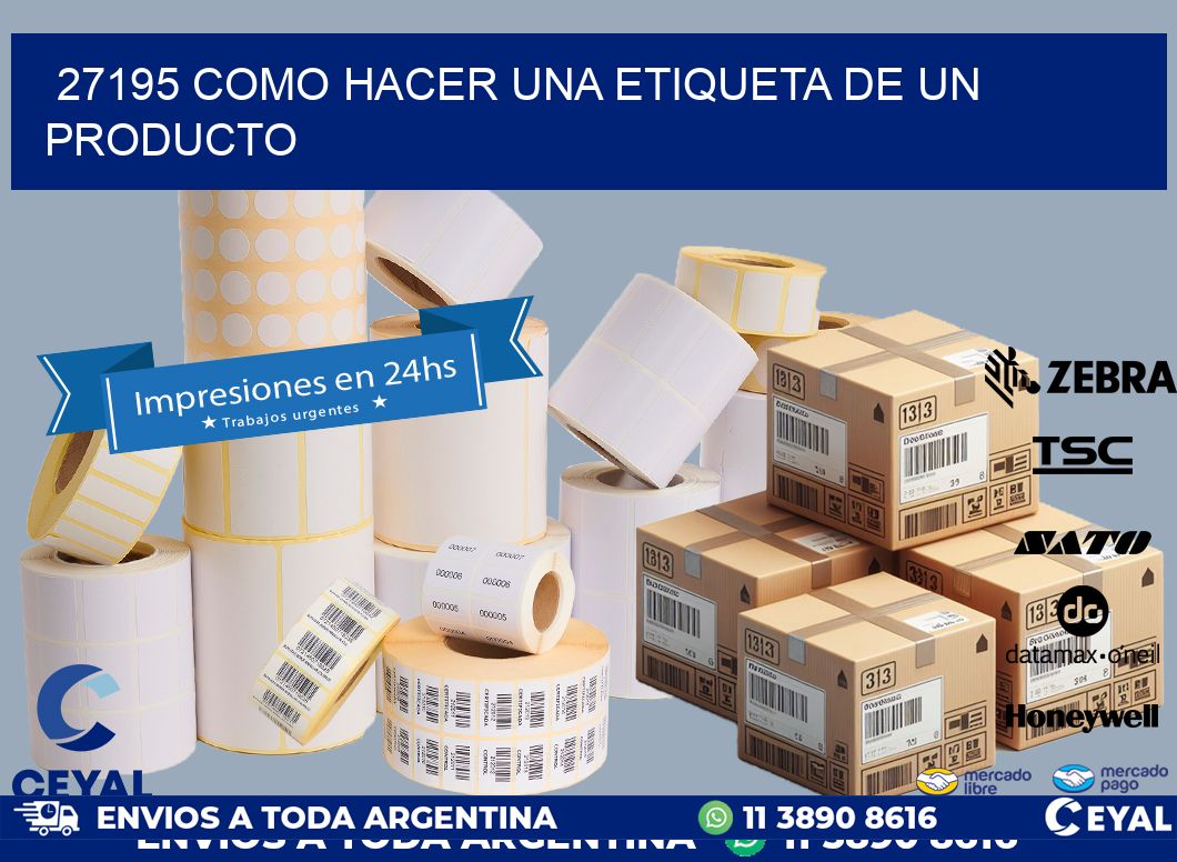 27195 como hacer una etiqueta de un producto