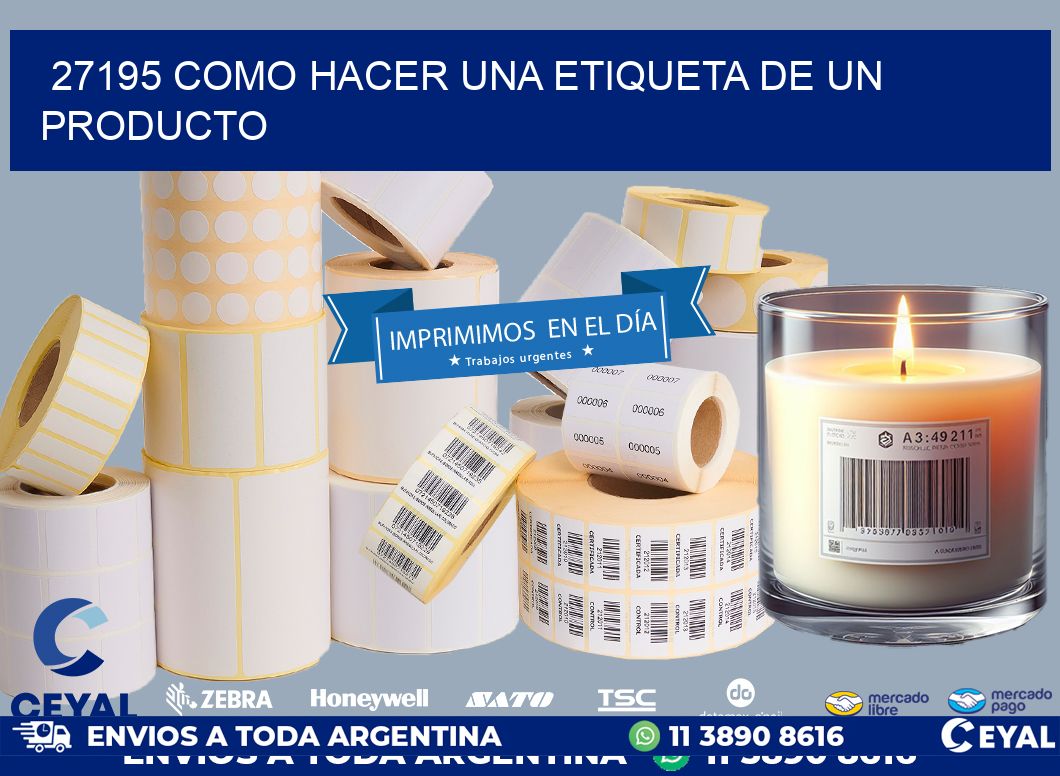 27195 como hacer una etiqueta de un producto