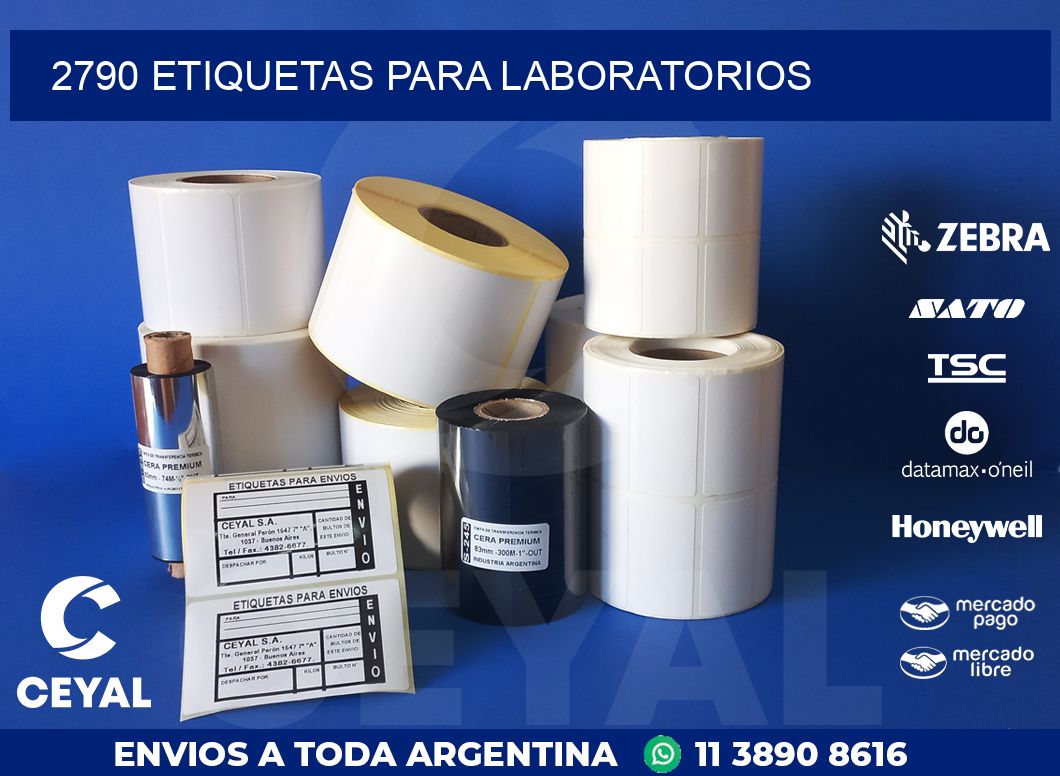 2790 ETIQUETAS PARA LABORATORIOS