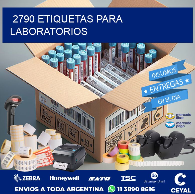 2790 ETIQUETAS PARA LABORATORIOS