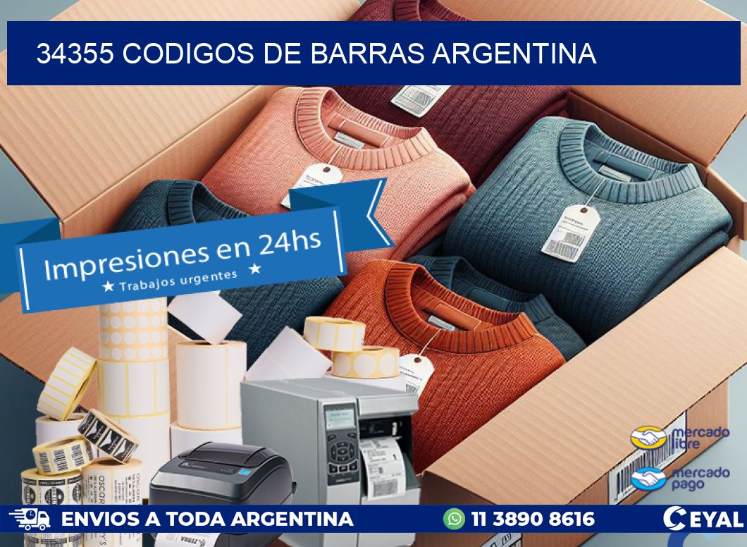 34355 CODIGOS DE BARRAS ARGENTINA