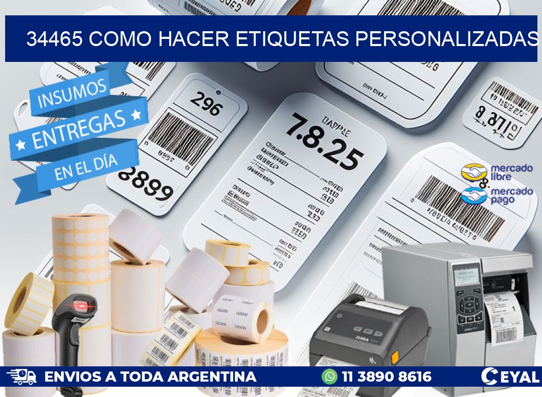 34465 como hacer etiquetas personalizadas