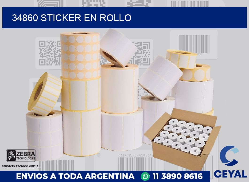 34860 STICKER EN ROLLO