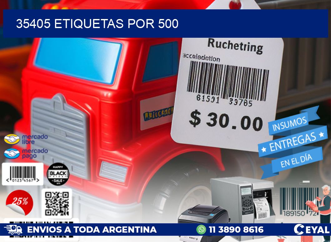 35405 etiquetas por 500