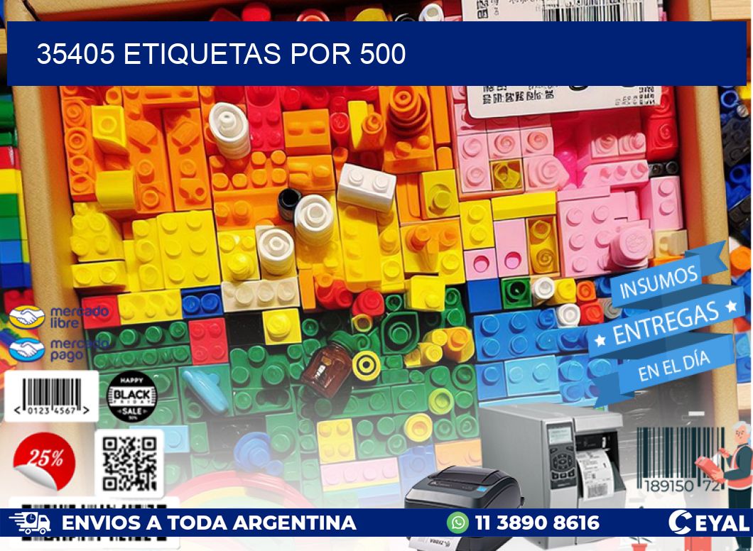 35405 etiquetas por 500