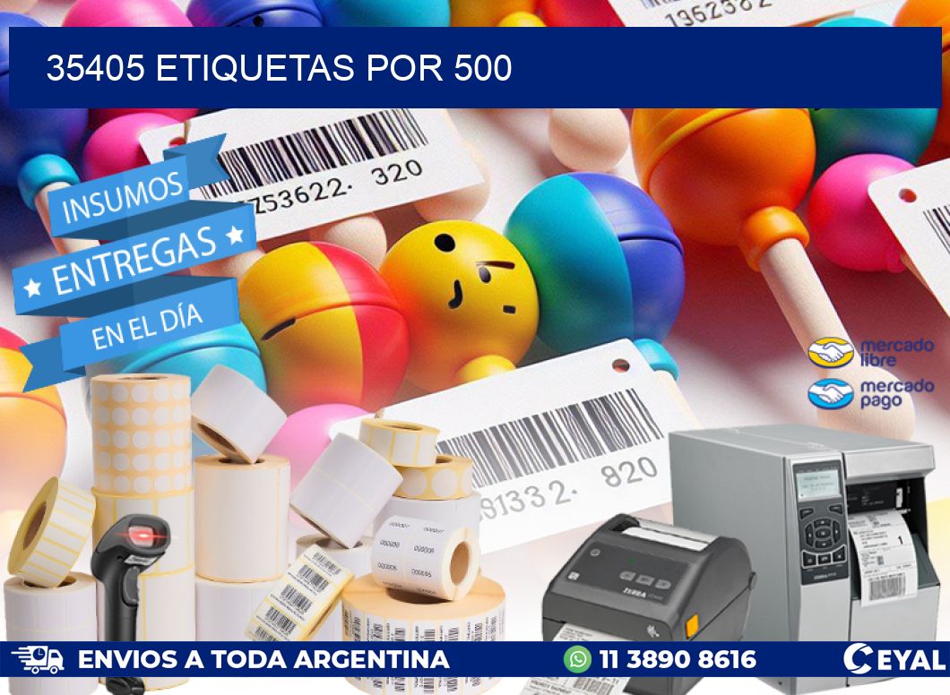 35405 etiquetas por 500