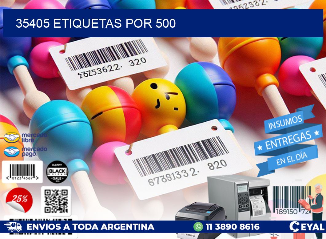 35405 etiquetas por 500