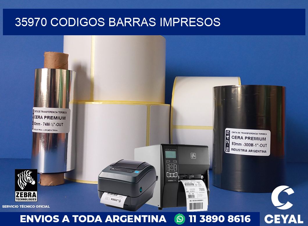 35970 CODIGOS BARRAS IMPRESOS