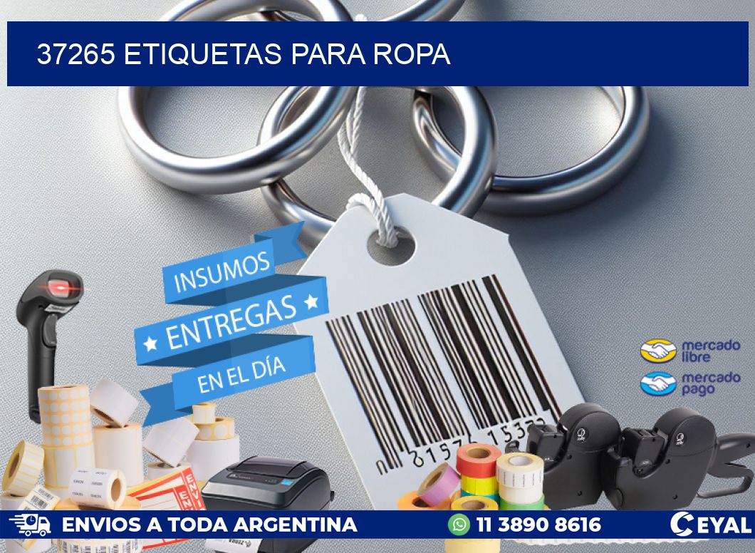 37265 Etiquetas para ropa