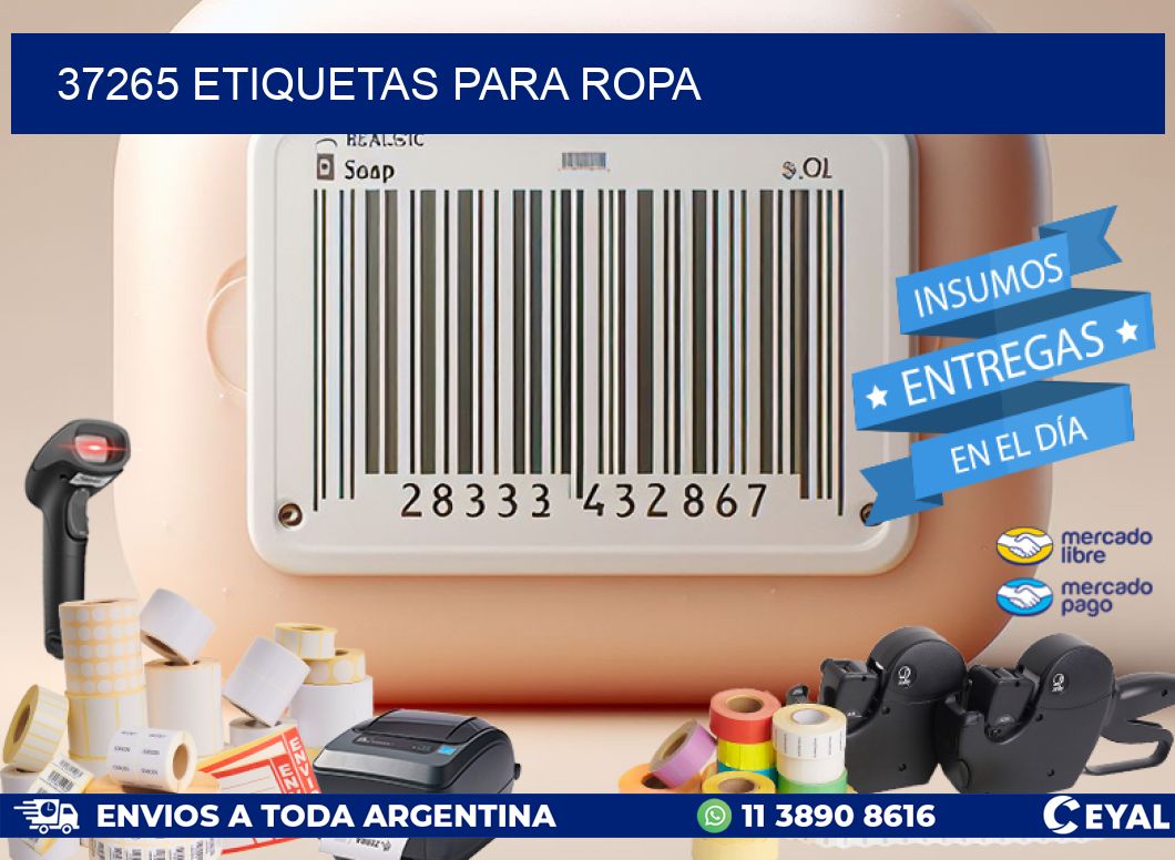 37265 Etiquetas para ropa
