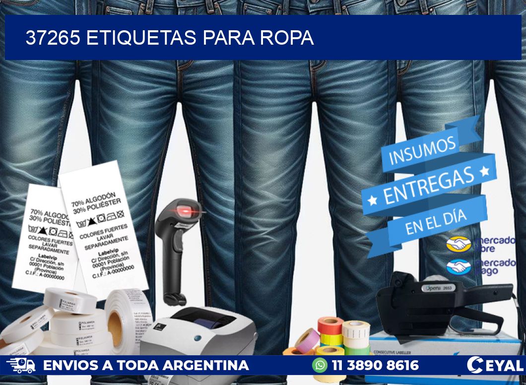 37265 Etiquetas para ropa