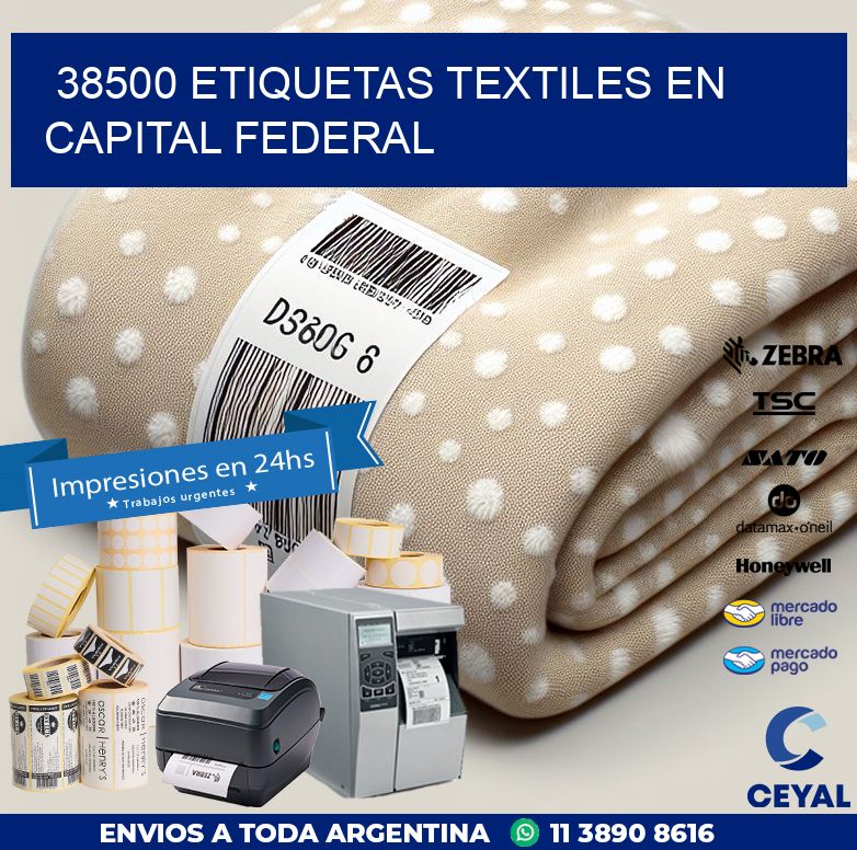 38500 ETIQUETAS TEXTILES EN CAPITAL FEDERAL