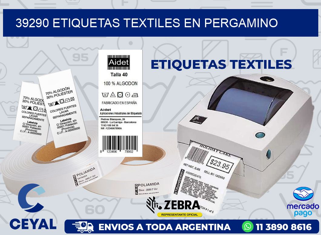 39290 ETIQUETAS TEXTILES EN PERGAMINO