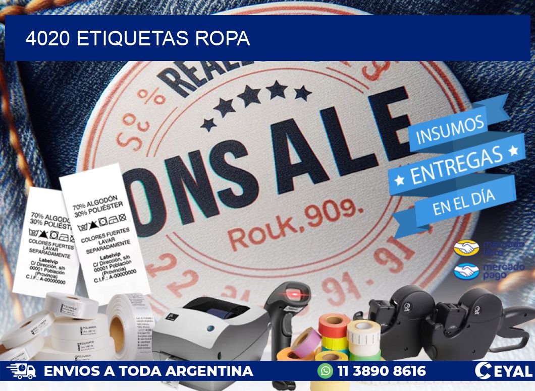4020 ETIQUETAS ROPA
