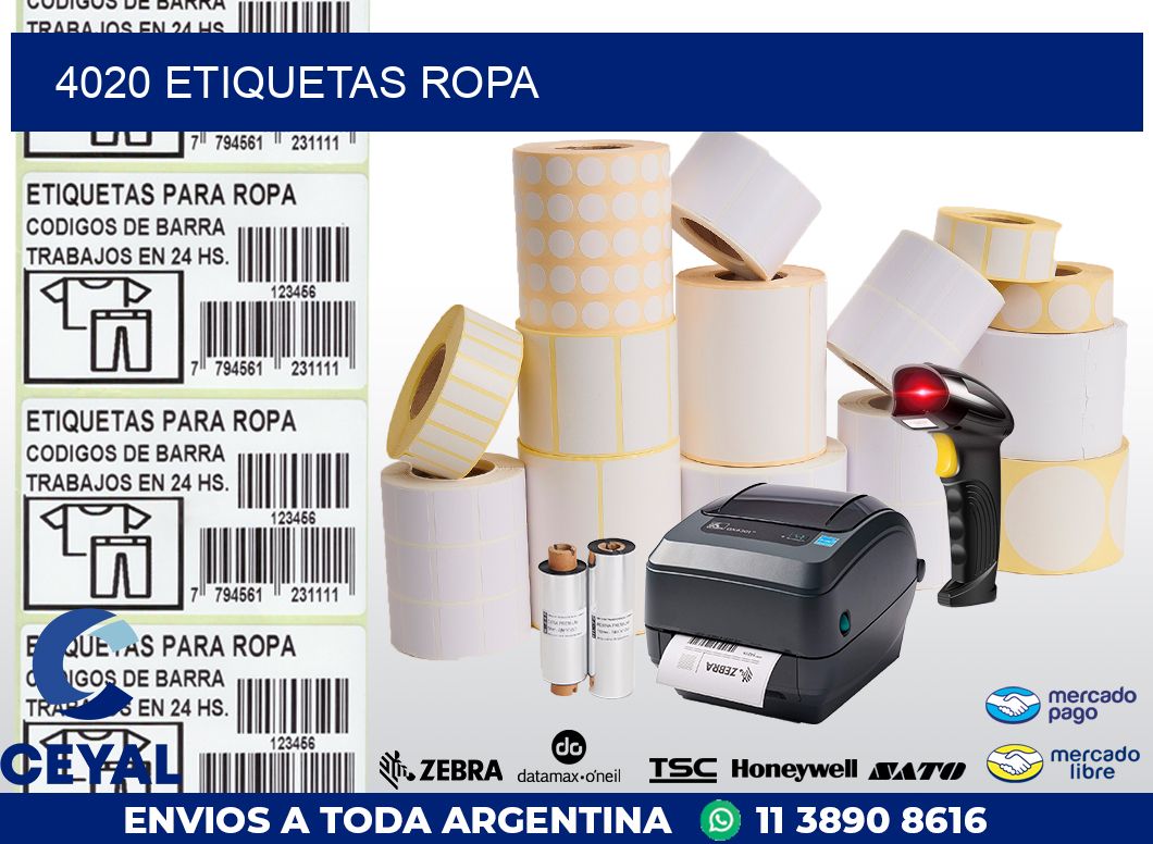 4020 ETIQUETAS ROPA