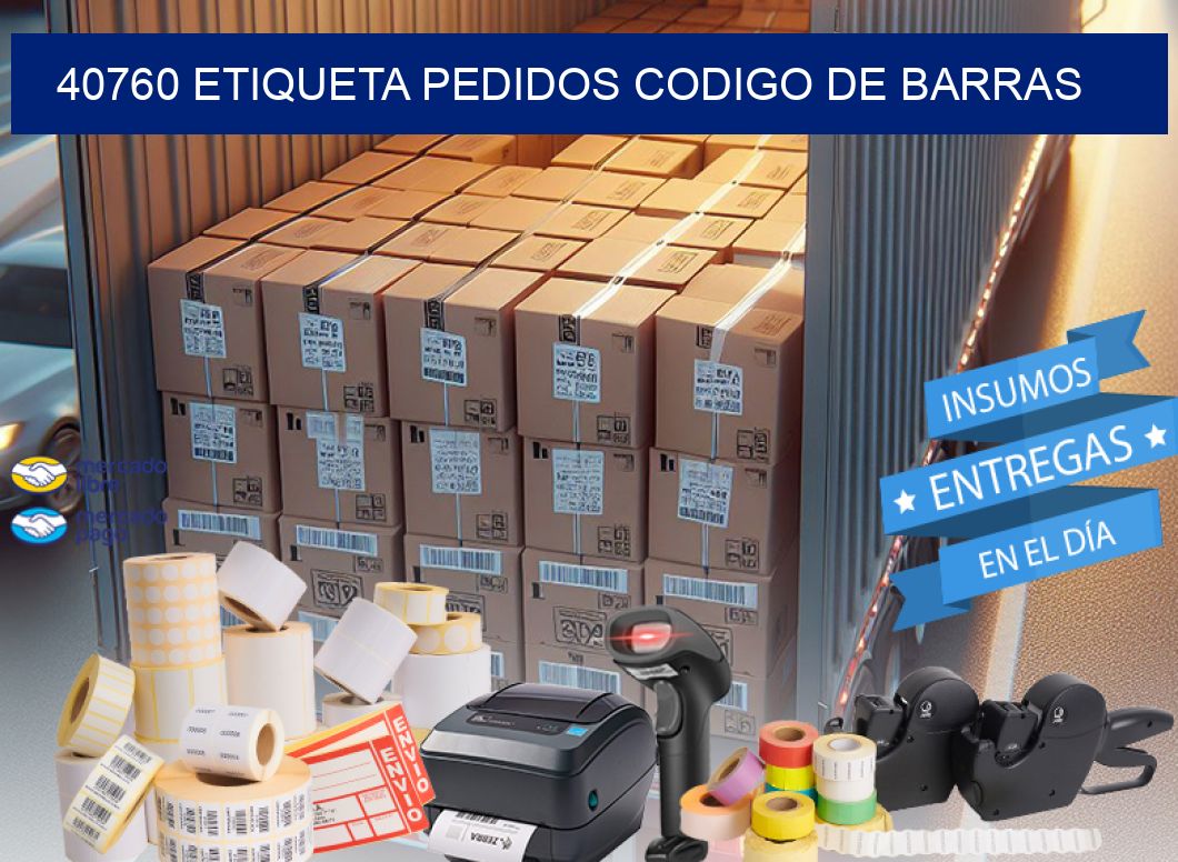 40760 etiqueta pedidos codigo de barras