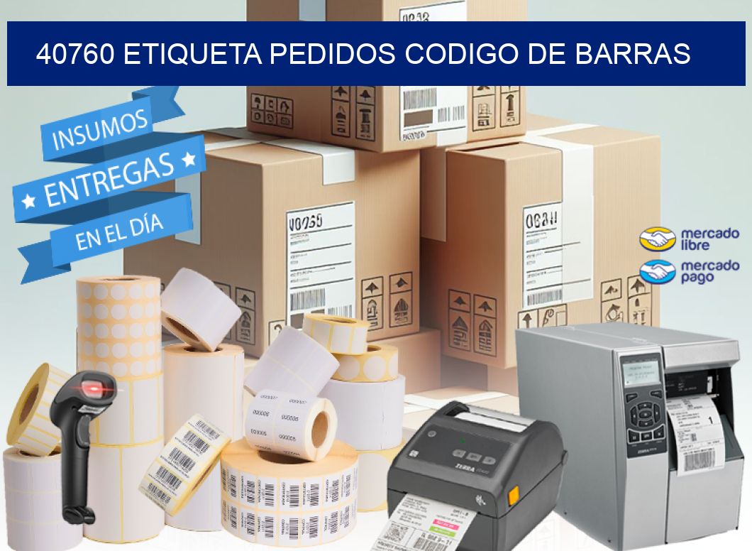 40760 etiqueta pedidos codigo de barras