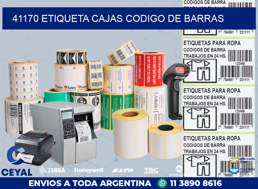 41170 etiqueta cajas codigo de barras