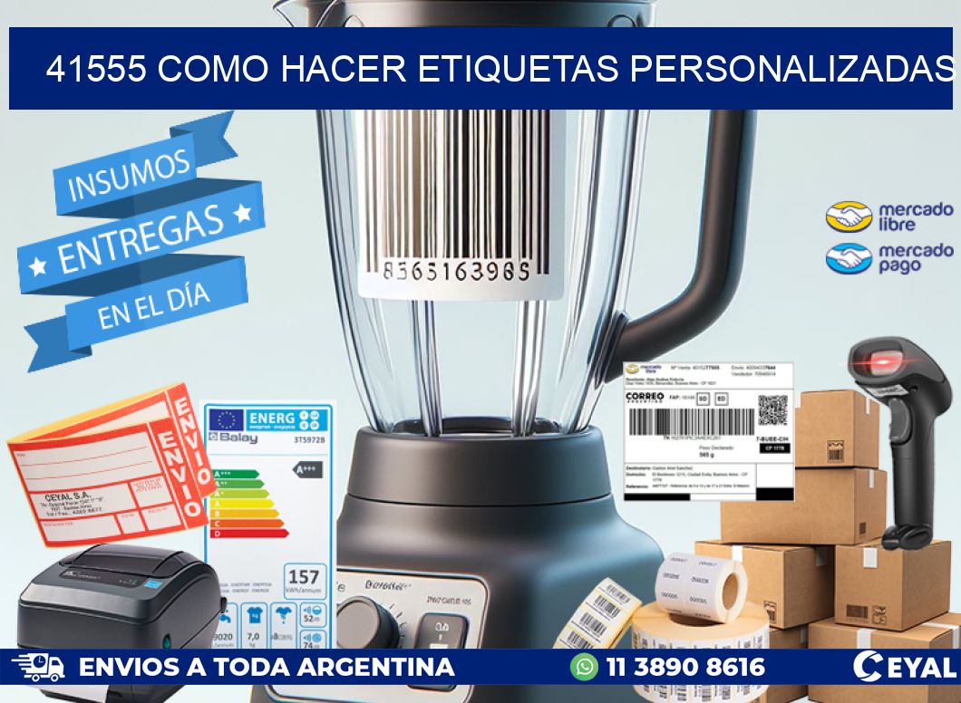 41555 como hacer etiquetas personalizadas
