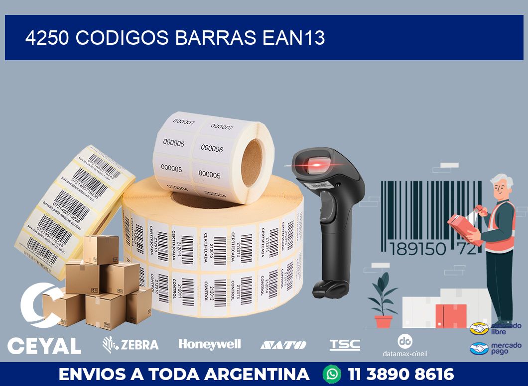 4250 CODIGOS BARRAS EAN13