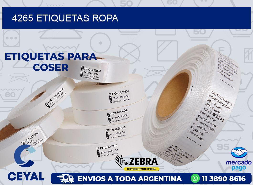 4265 ETIQUETAS ROPA