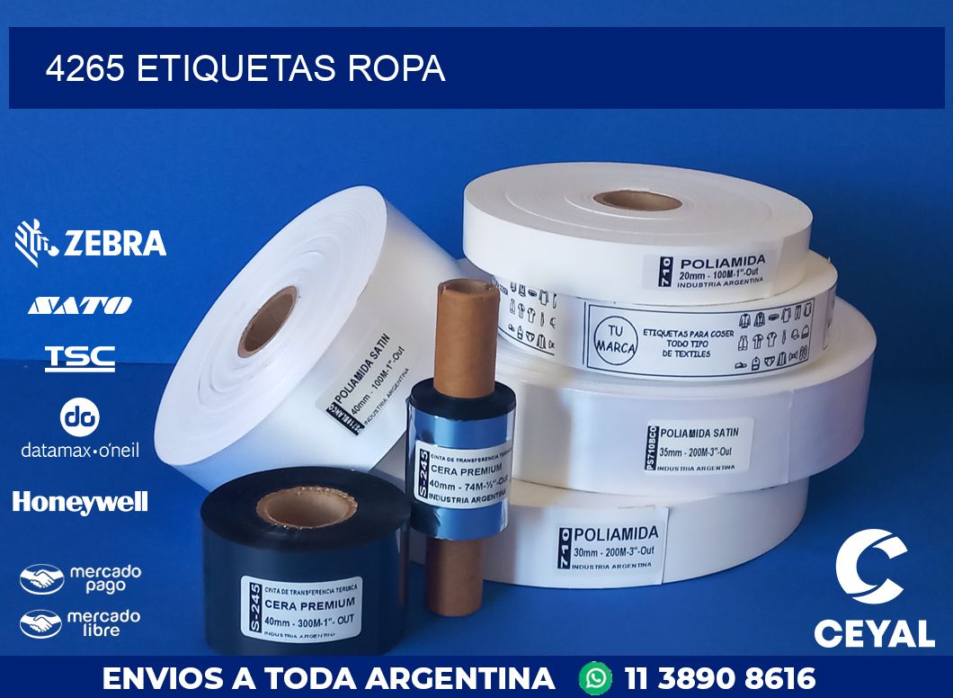 4265 ETIQUETAS ROPA