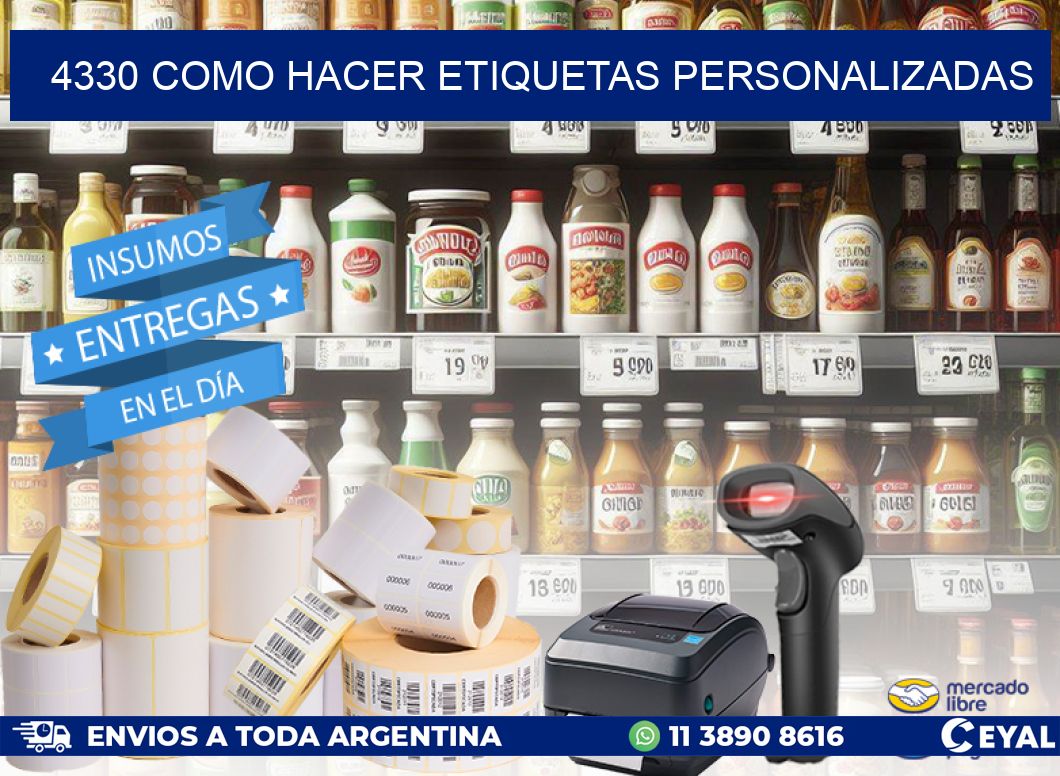 4330 como hacer etiquetas personalizadas