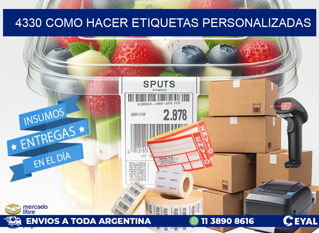 4330 como hacer etiquetas personalizadas
