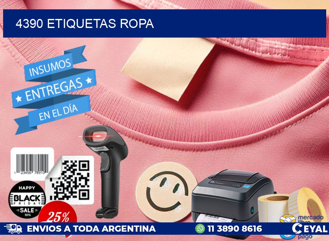 4390 ETIQUETAS ROPA