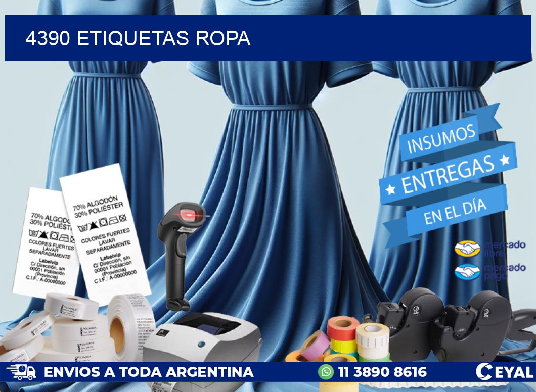 4390 ETIQUETAS ROPA