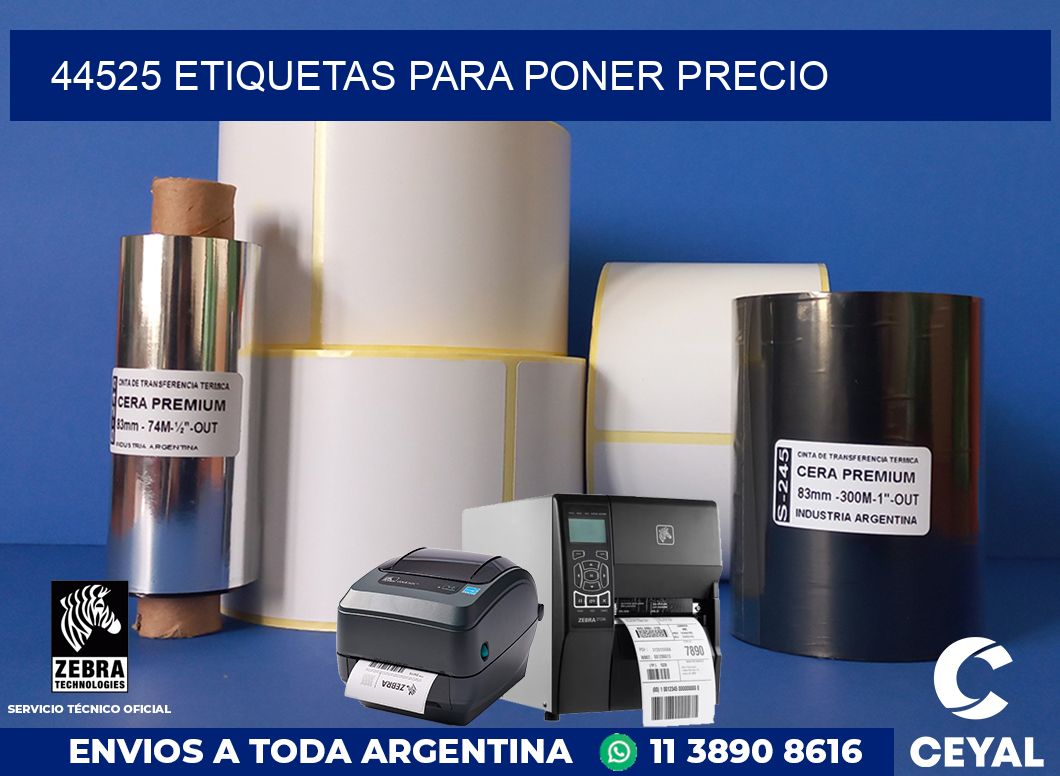 44525 ETIQUETAS PARA PONER PRECIO