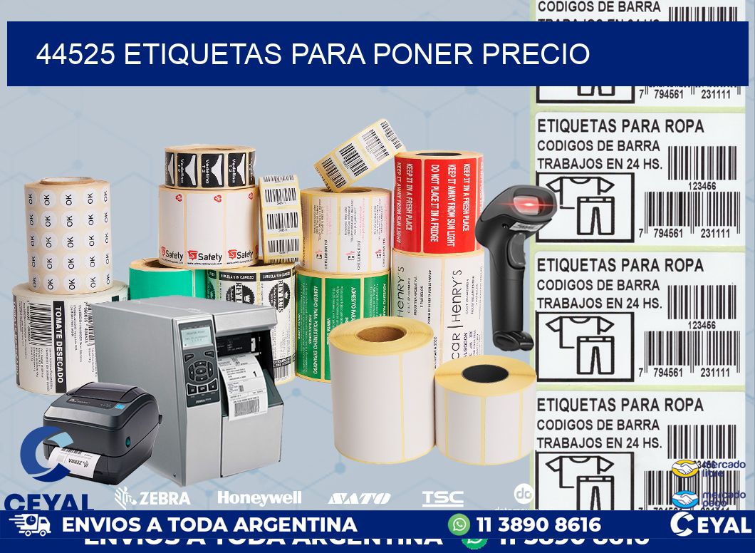44525 ETIQUETAS PARA PONER PRECIO