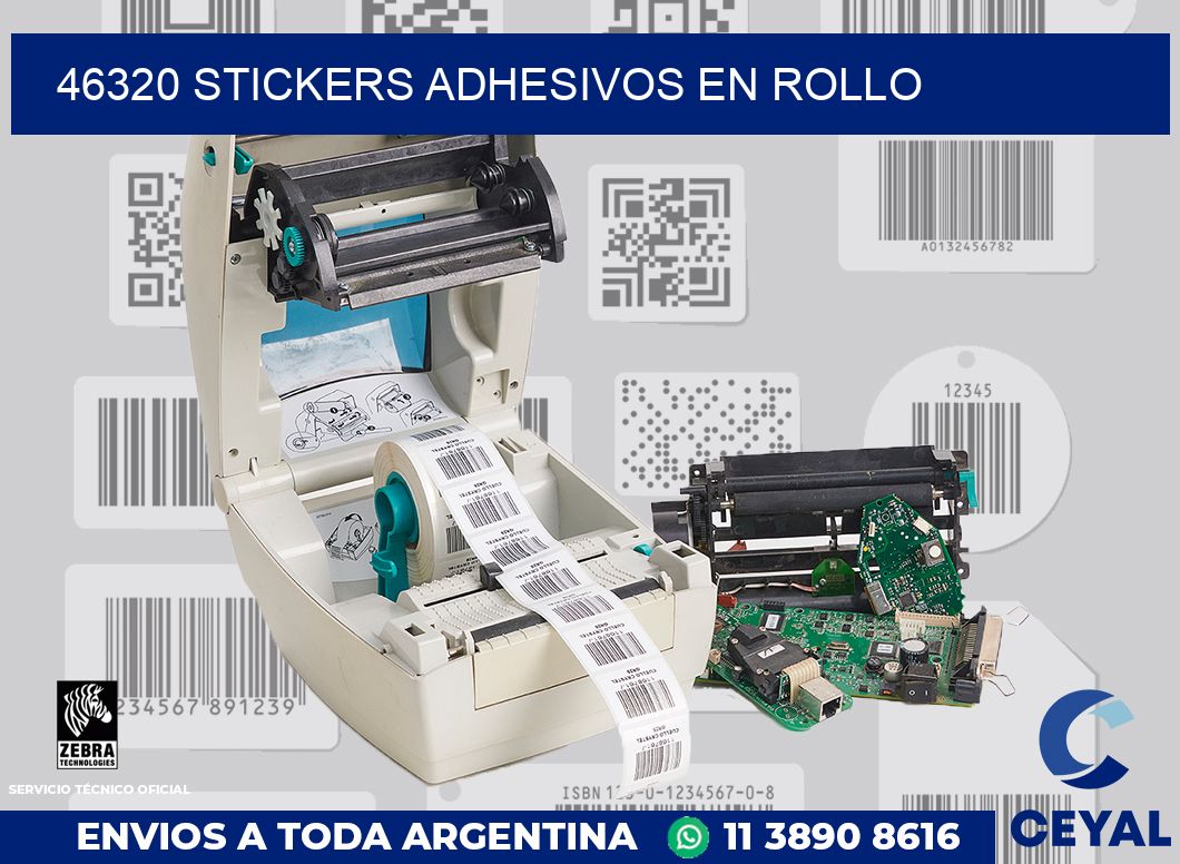 46320 STICKERS ADHESIVOS EN ROLLO