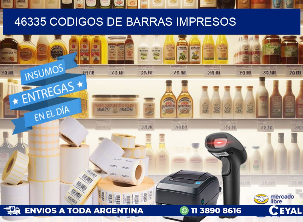 46335 Codigos de barras impresos