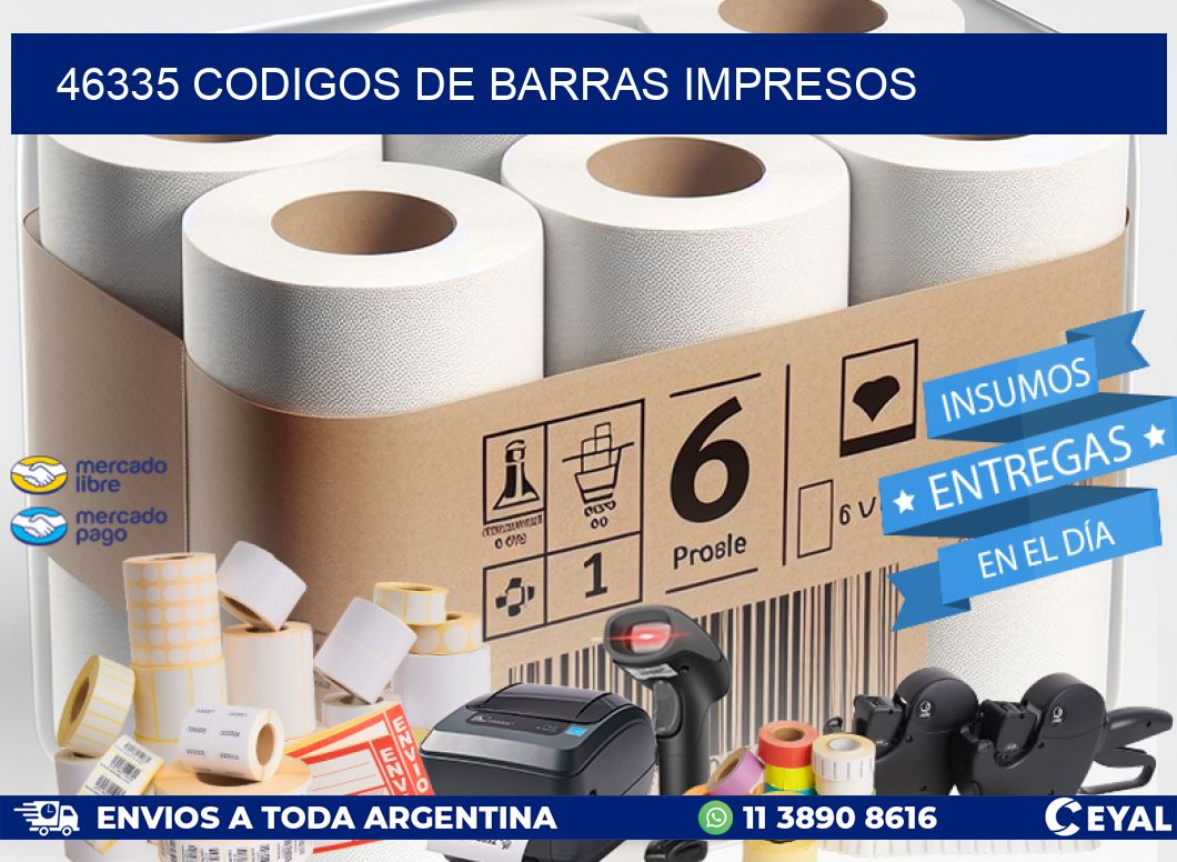 46335 Codigos de barras impresos