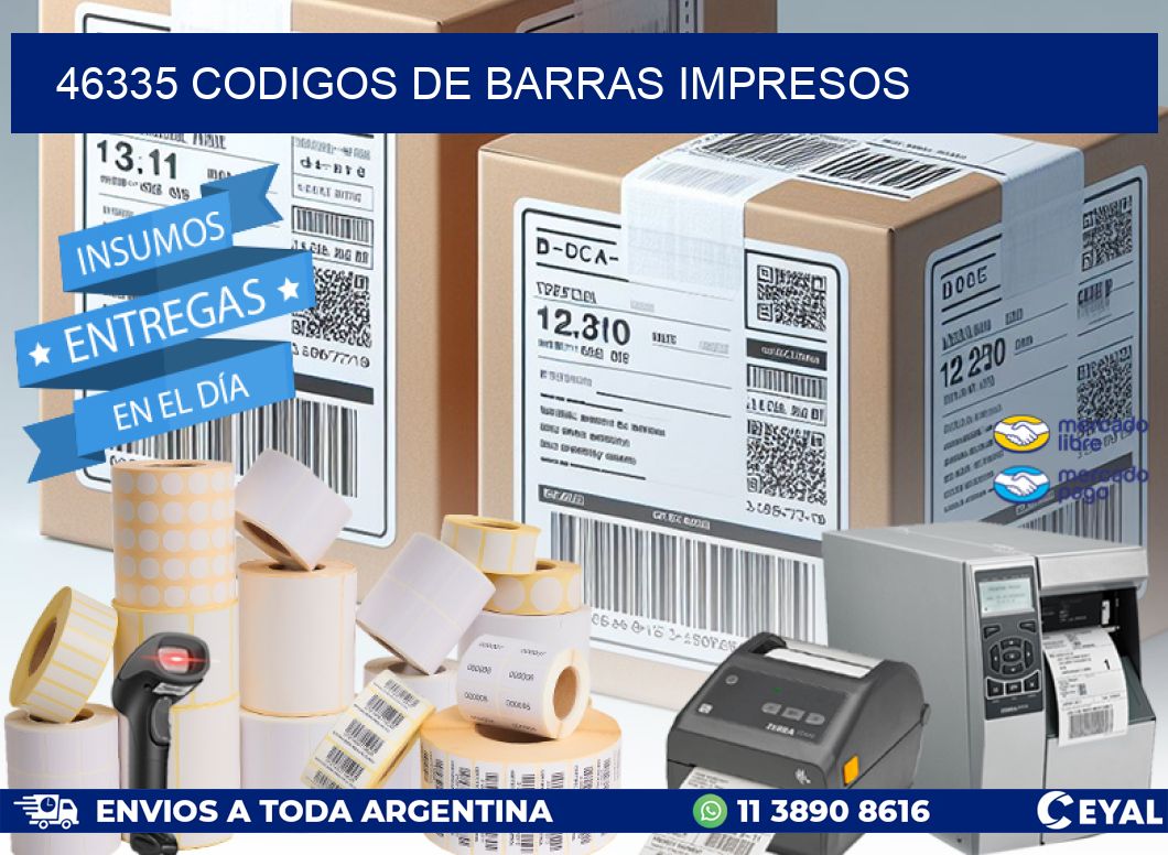 46335 Codigos de barras impresos