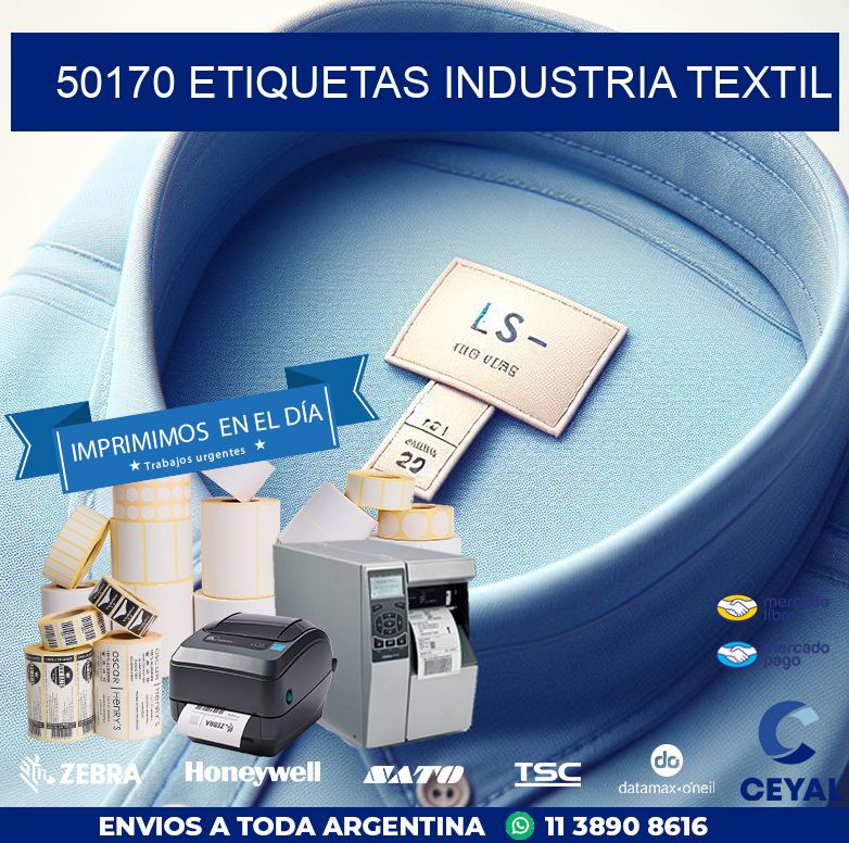 50170 ETIQUETAS INDUSTRIA TEXTIL