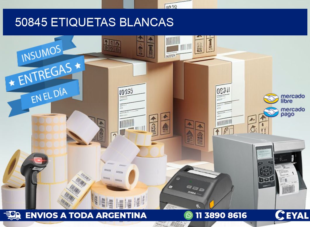 50845 ETIQUETAS BLANCAS