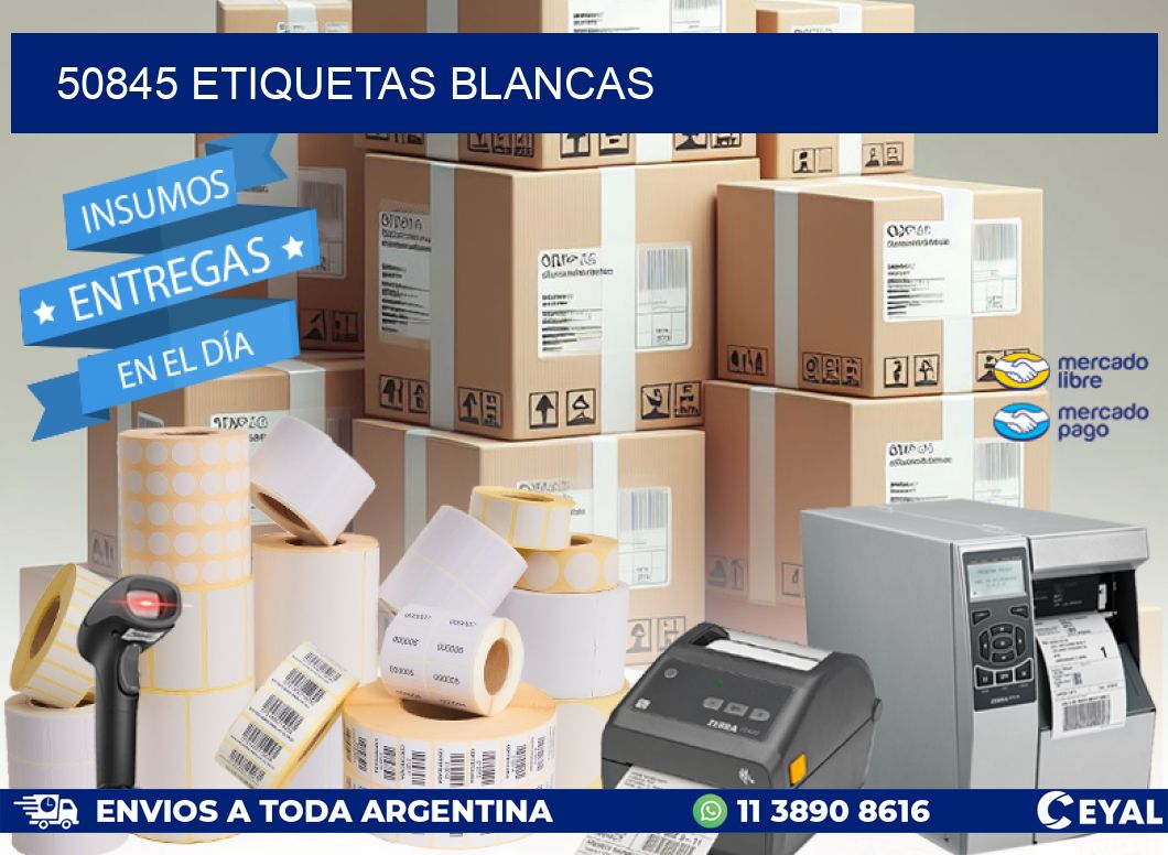 50845 ETIQUETAS BLANCAS