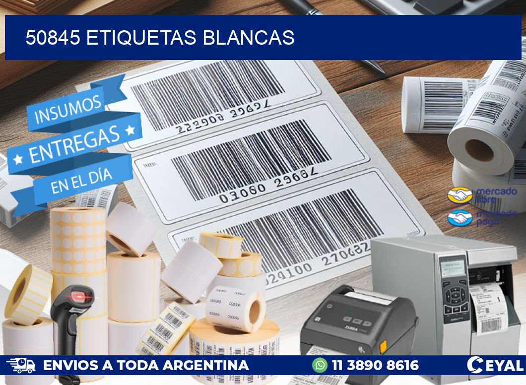 50845 ETIQUETAS BLANCAS