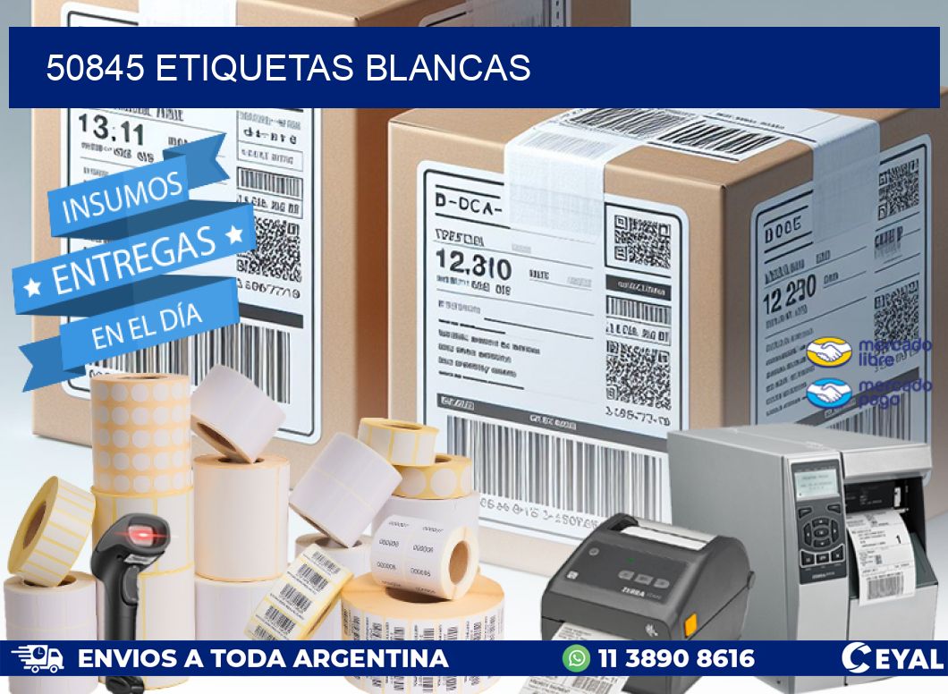 50845 ETIQUETAS BLANCAS