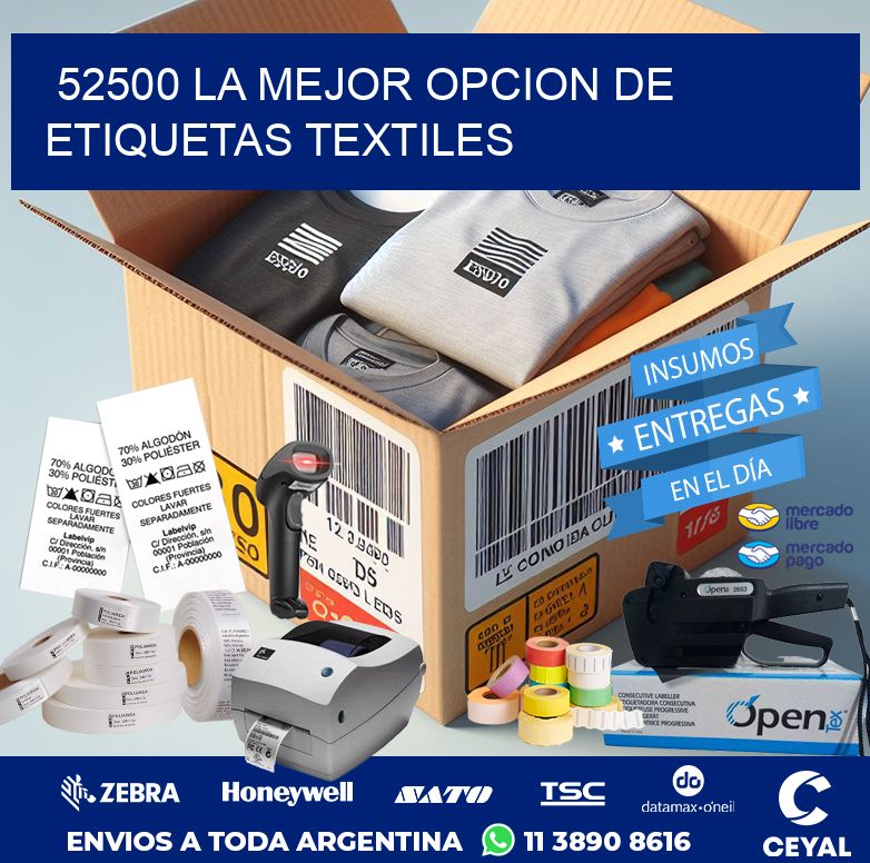 52500 LA MEJOR OPCION DE ETIQUETAS TEXTILES