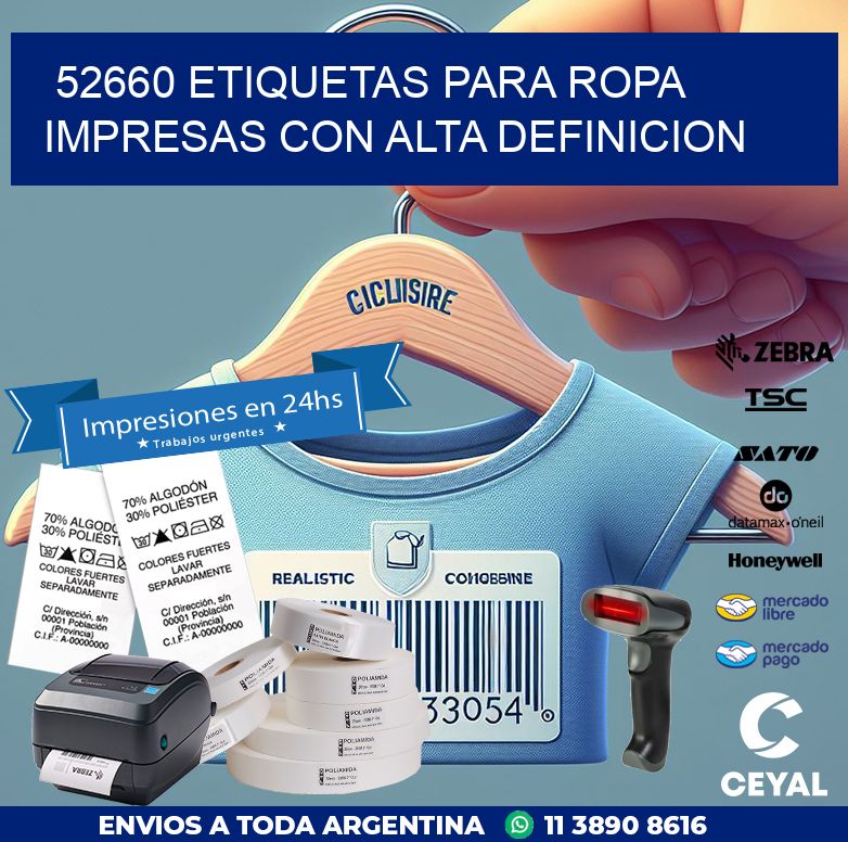 52660 ETIQUETAS PARA ROPA IMPRESAS CON ALTA DEFINICION