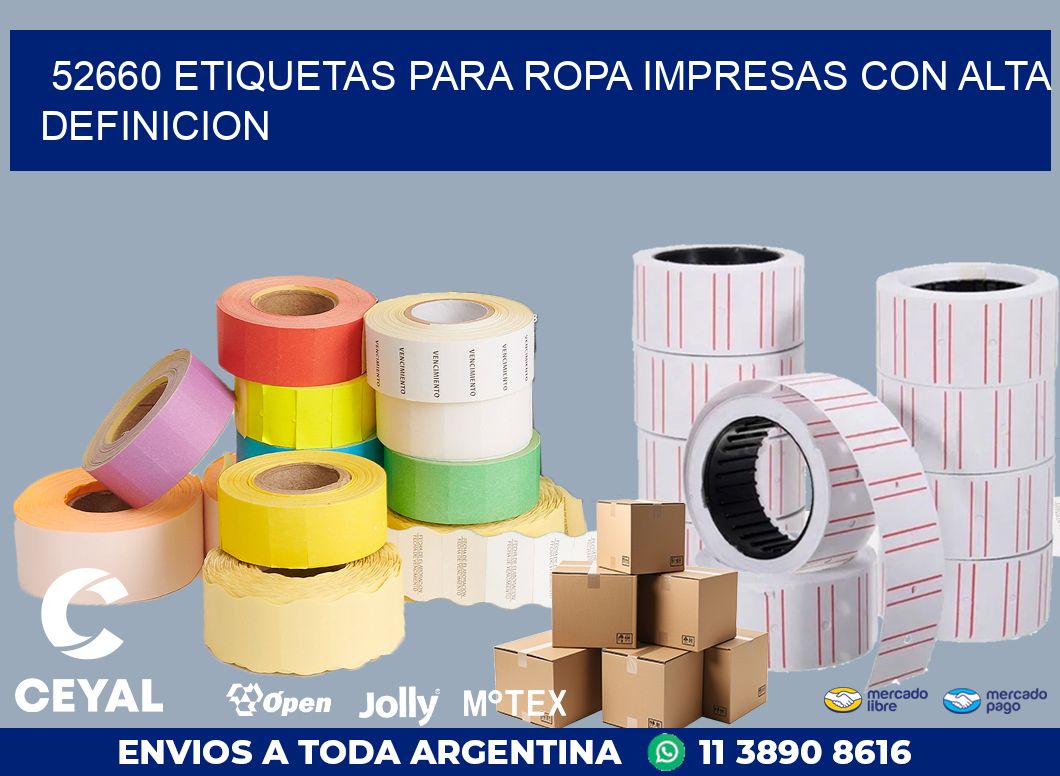 52660 ETIQUETAS PARA ROPA IMPRESAS CON ALTA DEFINICION