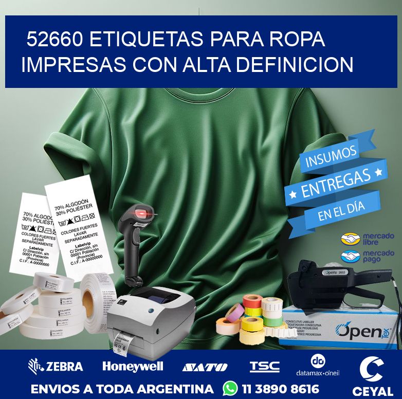 52660 ETIQUETAS PARA ROPA IMPRESAS CON ALTA DEFINICION